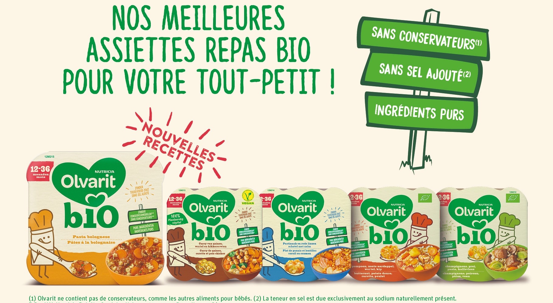 Nos meilleures assiettes repas bio pour votre tout-petit sans conservateurs sans sel ajouté ingrédients purs