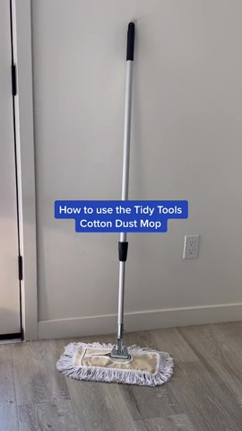 Tidy Tools Commercial Dust Mop & Floor Sweeper, 48 in. Dust Mop for Hardwood Floors, Reusable Dust Mop Head, Extendable Mop Handle, Industrial Dry
