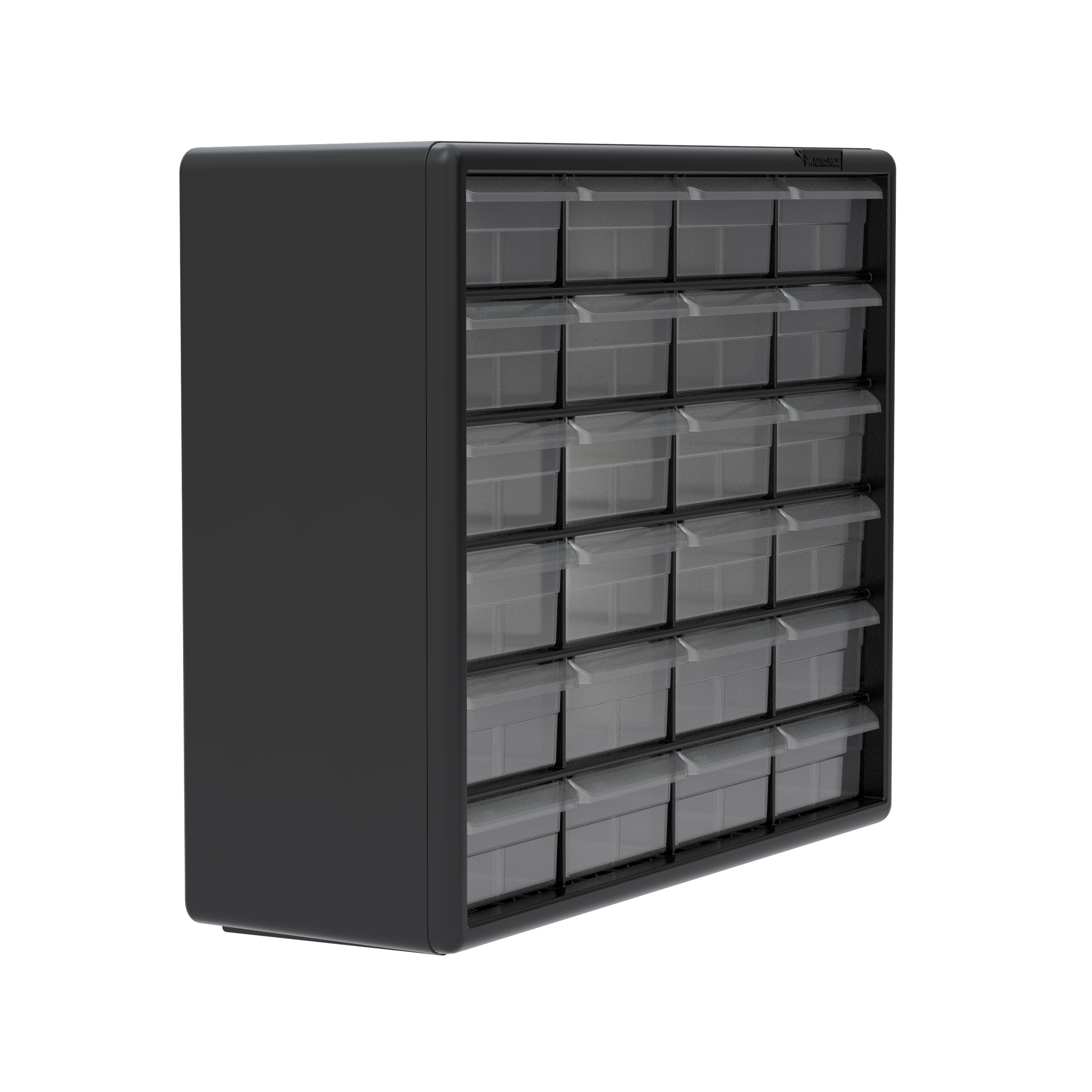 Akro-Mils 24 Drawer Plastic Storage Organizer with Drawers for Hardware,  Small Parts, Craft Supplies, Black
