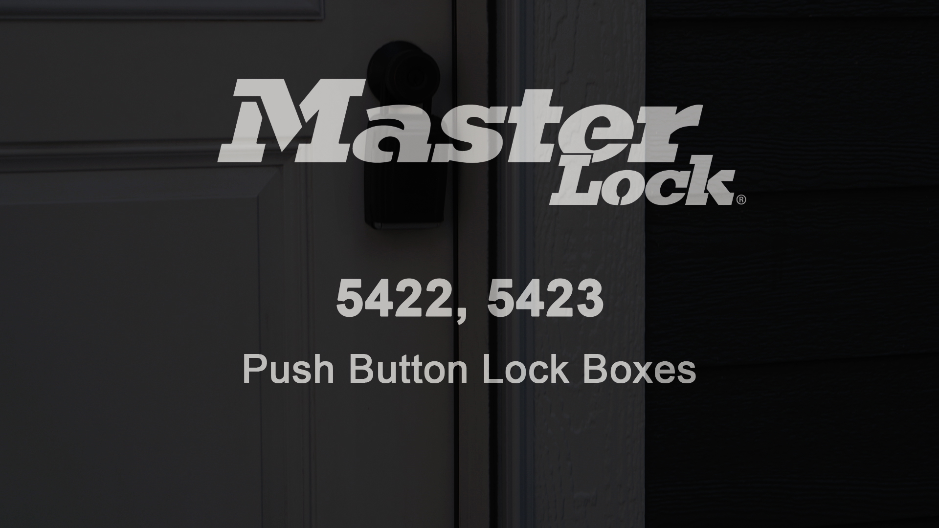 Master Lock Portable Push Button Lock Box - 5422D