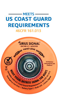 Sirius Signal C-1003 USCG Approved Marine Flare Replacement with