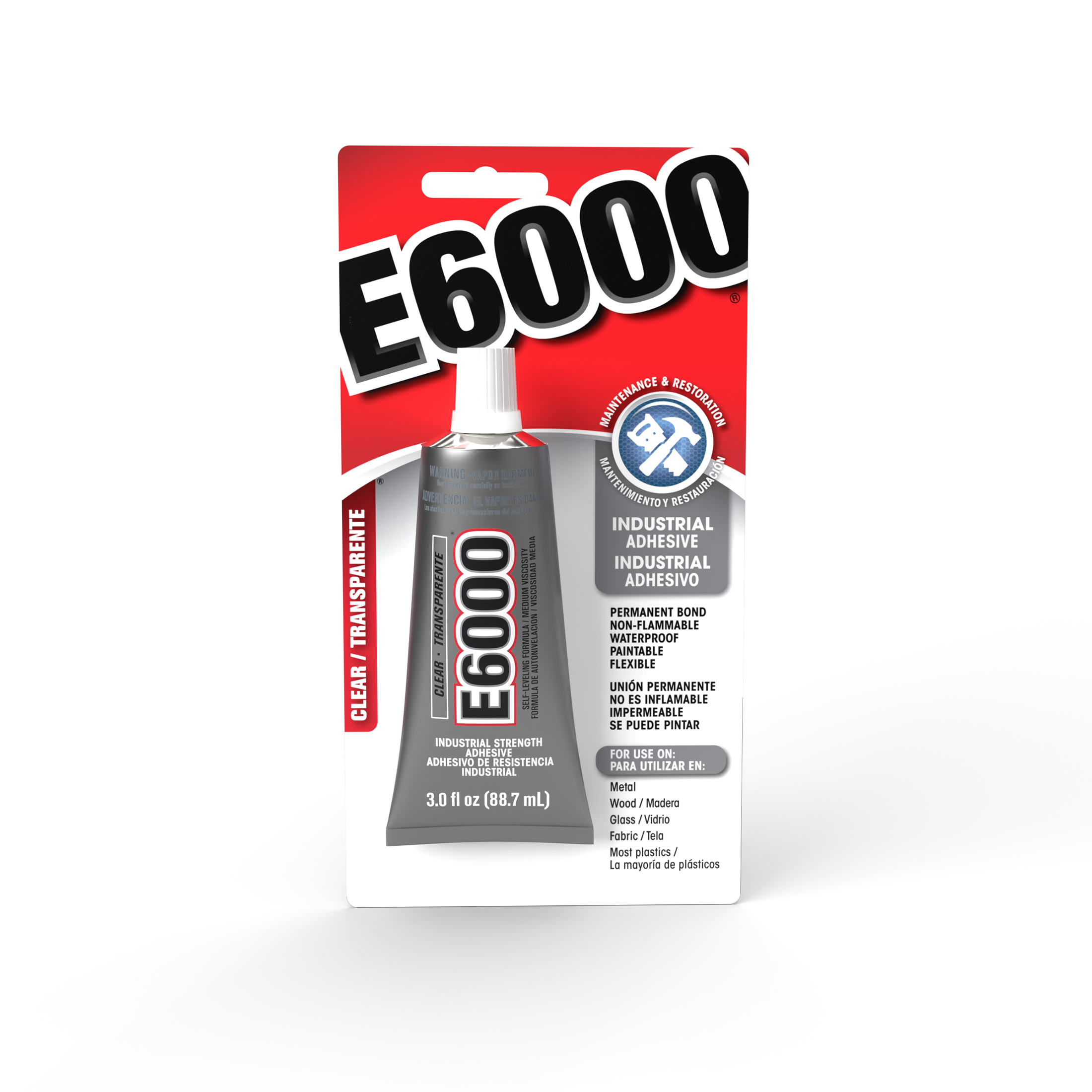 E6000 230022 Medium Viscosity Auto/industrial Adhesive 3.7 Fl 