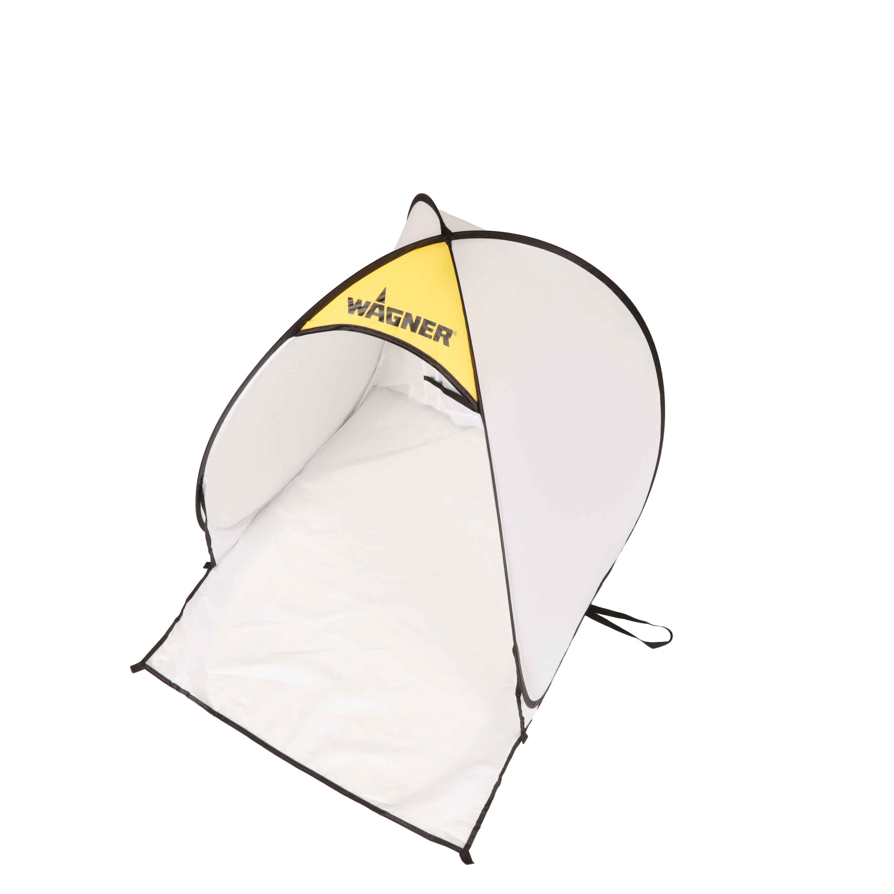 Wagner Small Spray Shelter: How to Fold  The Small Spray Shelter is a tent-like  structure that provides a safe area to spray paint or stain, and protects  your surrounding area from