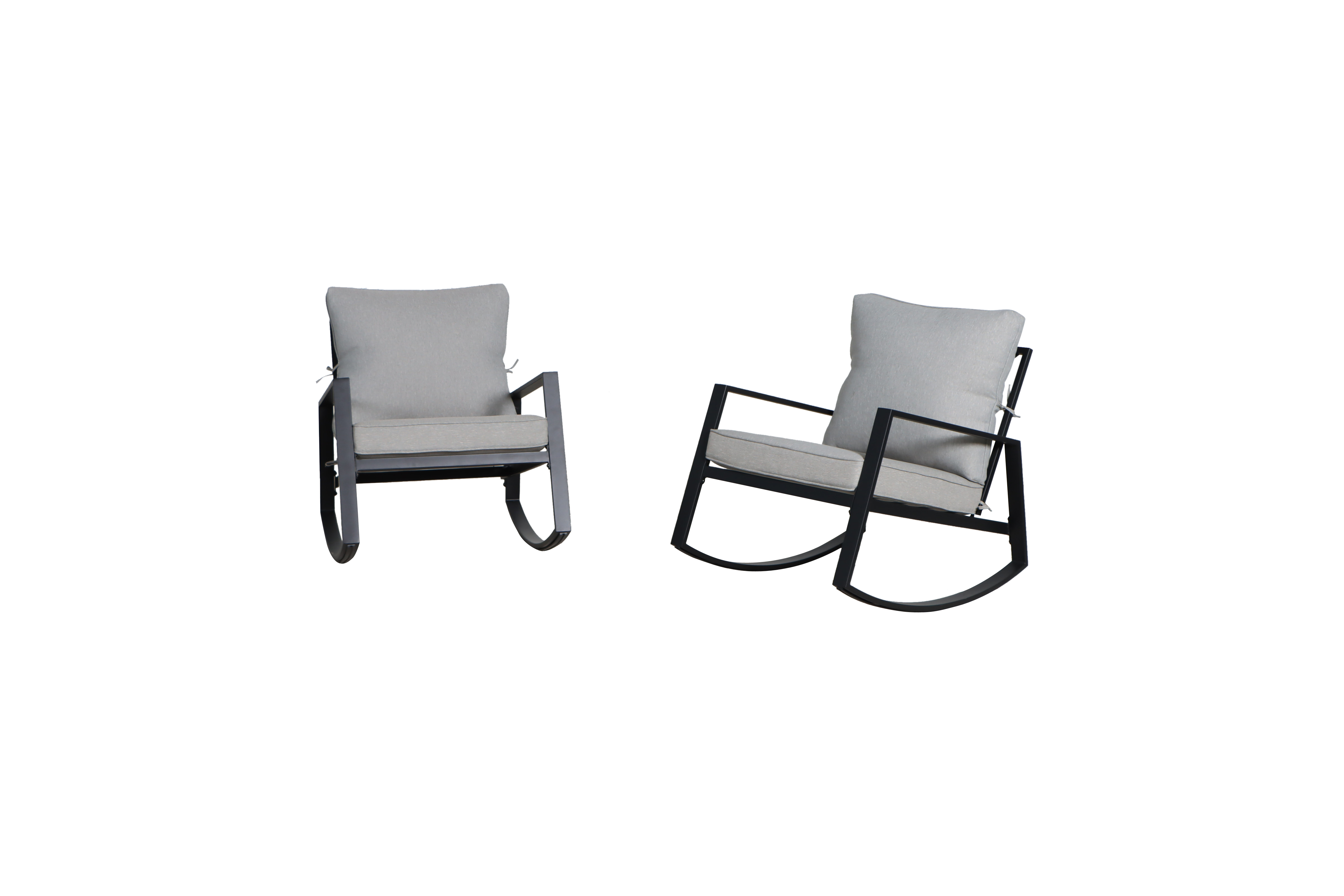 Mainstay Asher Springs 2 Piece Outdoor Rocker Set Black Frame