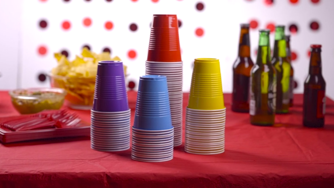 Comfy Package [240 Count] 9 oz. Disposable Party Plastic Cups - Assorted Colors Drinking Cups