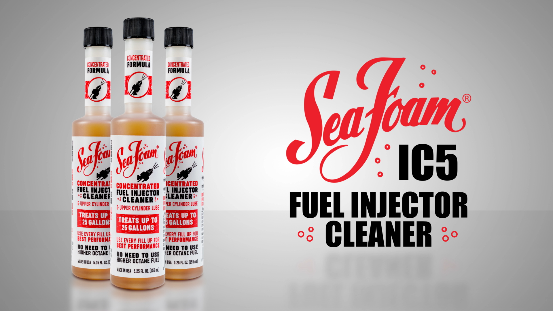 Sea Foam IC5 Concentrated Fuel Injector Cleaner Automotive Additive, 5.