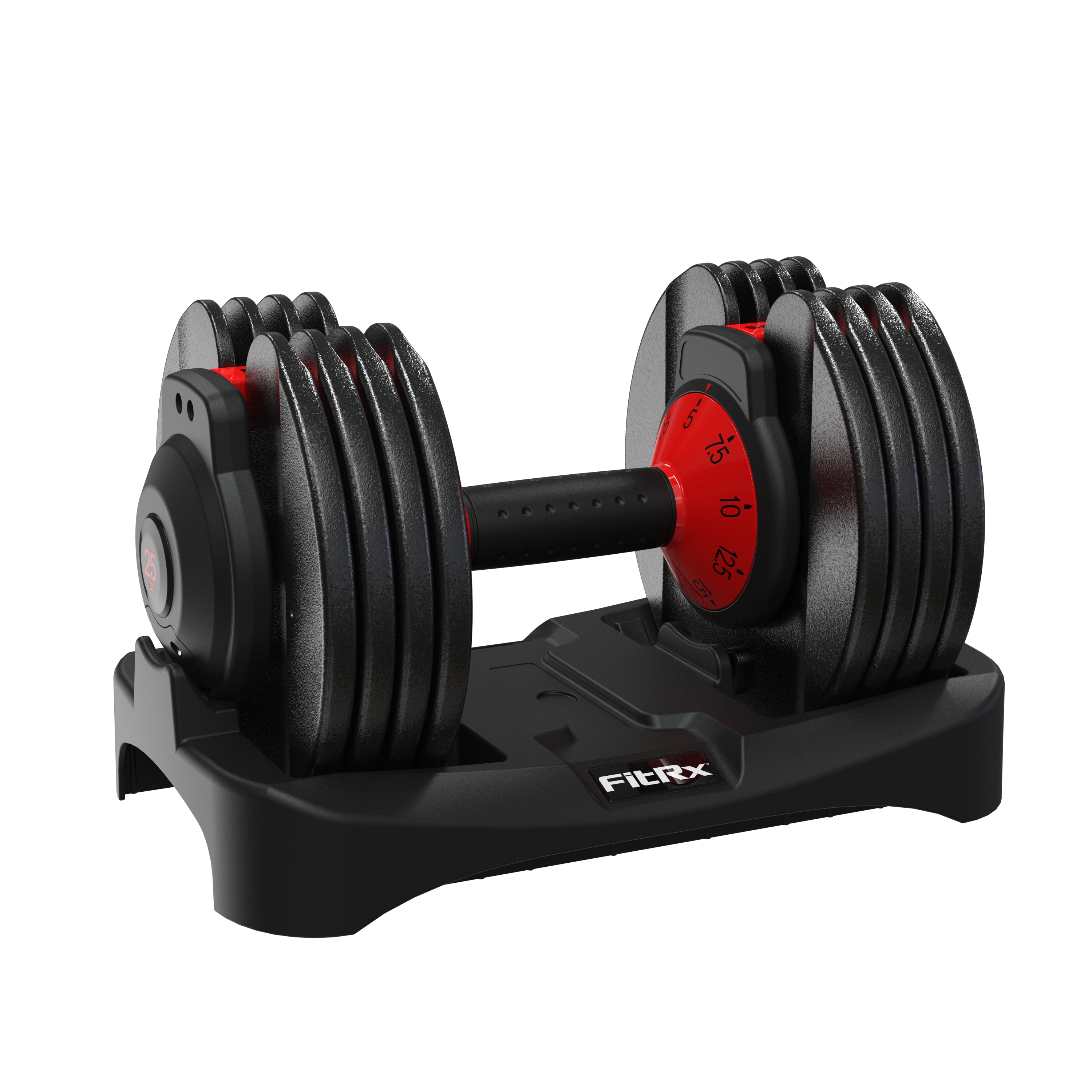 FitRx SmartBell, 25lbs. Quick-Select 9 in 1 Adjustable Dumbbell for Home  Gym, 5-25lbs. Weight in 2.5lbs Increments - Shop Black Friday Deals for  2024! - Walmart.com