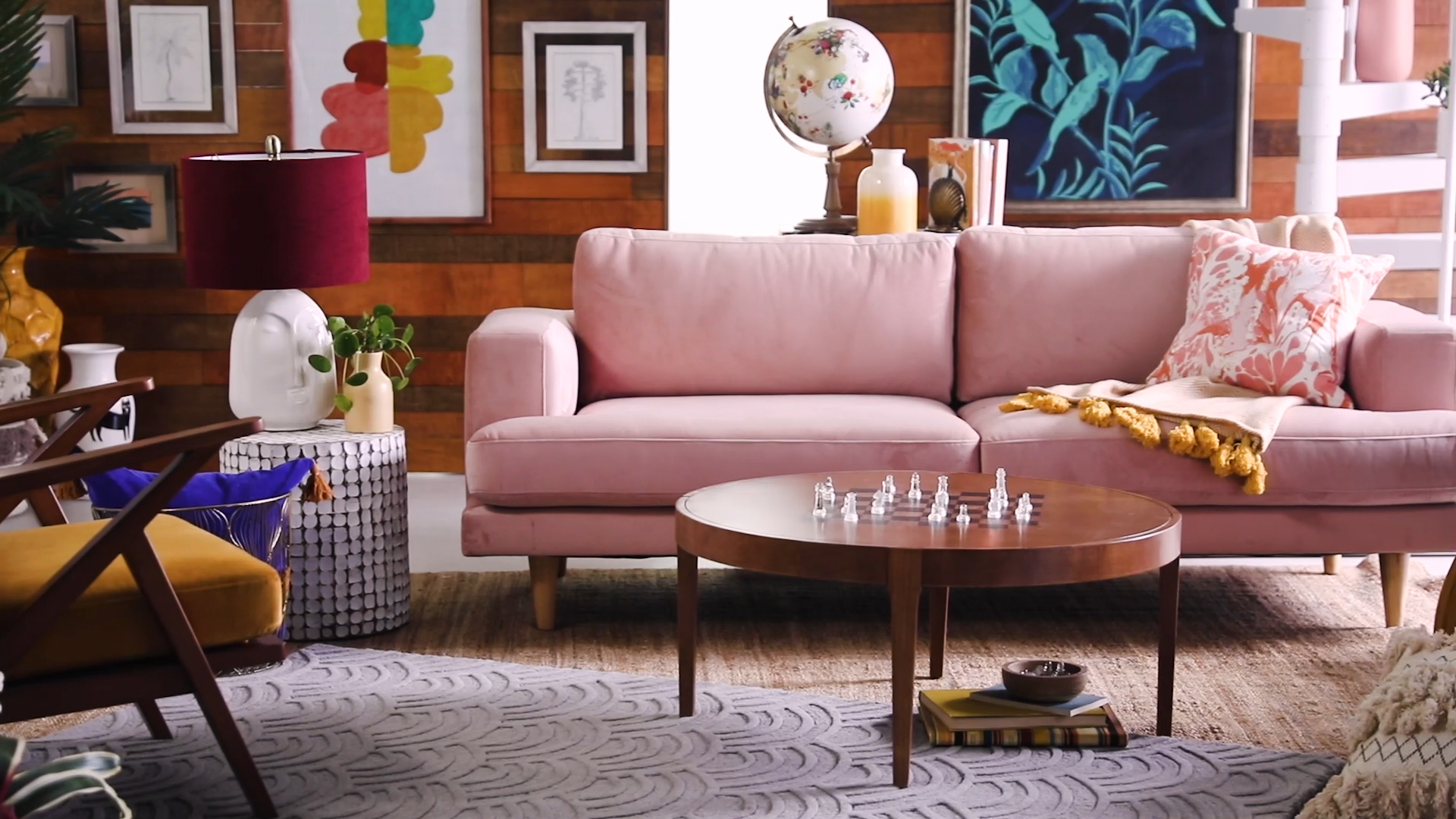 Drew Barrymore Flower Home Sofa, Pink Velvet - image 2 of 17