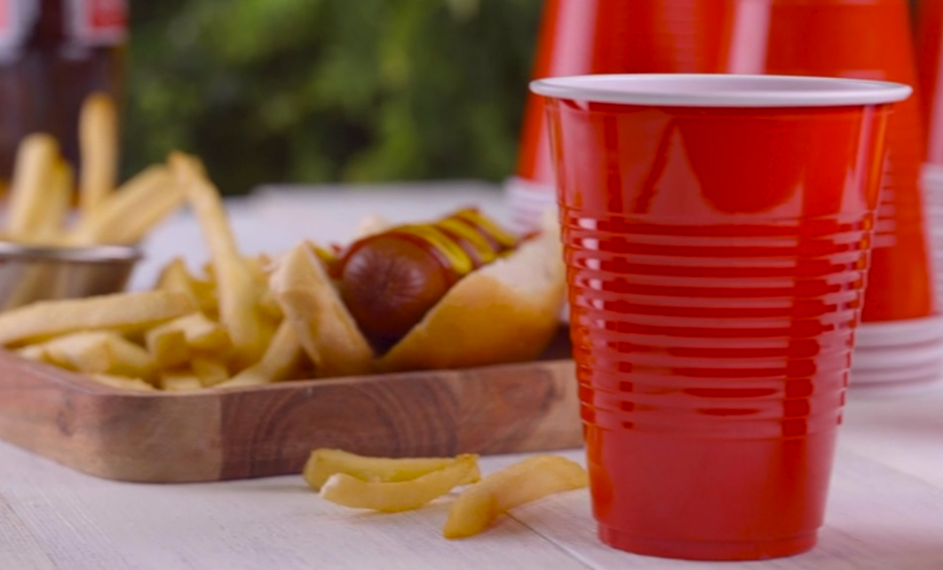 Red Plastic Cups, 9oz, 72ct