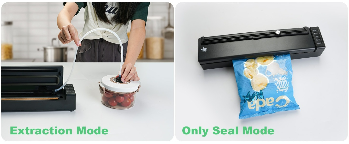 Sifxouped Vacuum Sealer, 20 Pcs Bags for Vacuum Sealer Machine, LED Display  Vacuum Sealers, Household Small Vacuum Sealing Machine, Suitable for Dry