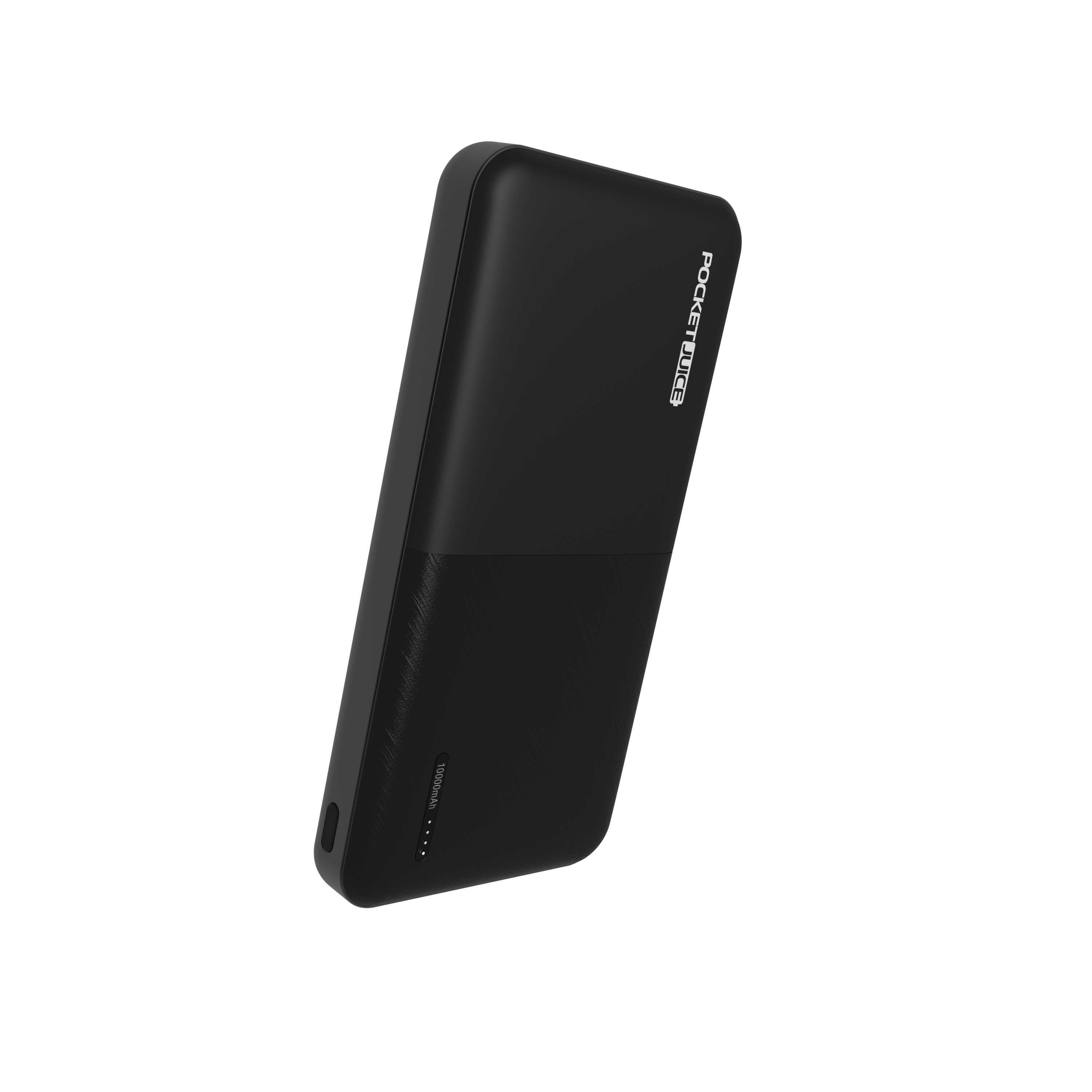 Pocket Juice Slim Pro 10,000mAh, Portable Power Bank and Charger with Dual  USB Ports, Black 