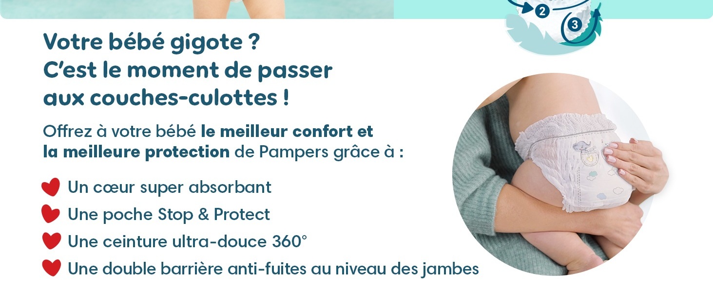 Ceinture ultra-douce 360° qui s’adapte au corps de votre bébé pour éviter les bâillements et les fuites