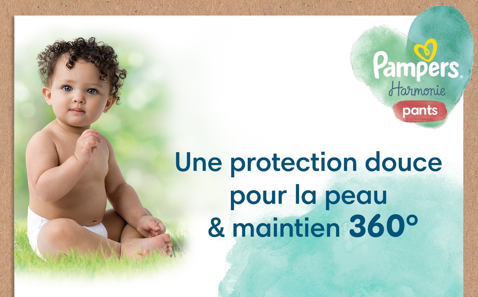 100% d’absorption Pampers