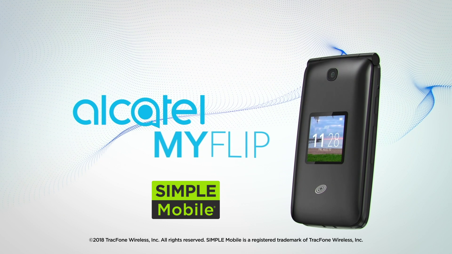 Simple Mobile Alcatel MyFlip, 4GB, Black- Prepaid Phone - image 2 of 12