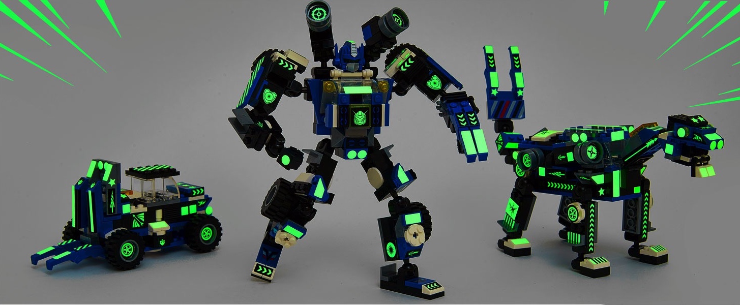 JITTERYGIT Mech Robot soldado que brilla en la oscuridad ladrillos de  juguete STEM, juguetes para niños de Navidad, cumpleaños, Regalos, regalo