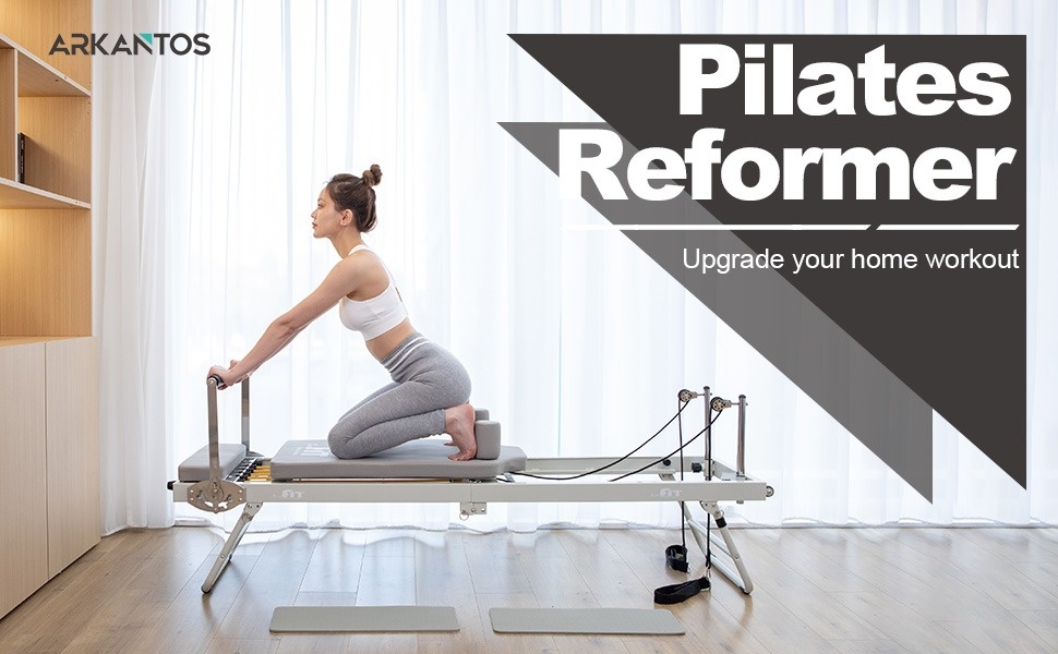 Pilates Reformer Pro, Studio Grade Pilates Machine Bundle with