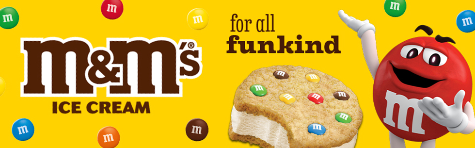 M&M'S Fun Cups Vanilla Ice Cream & Chocolate Swirl, 10 Count