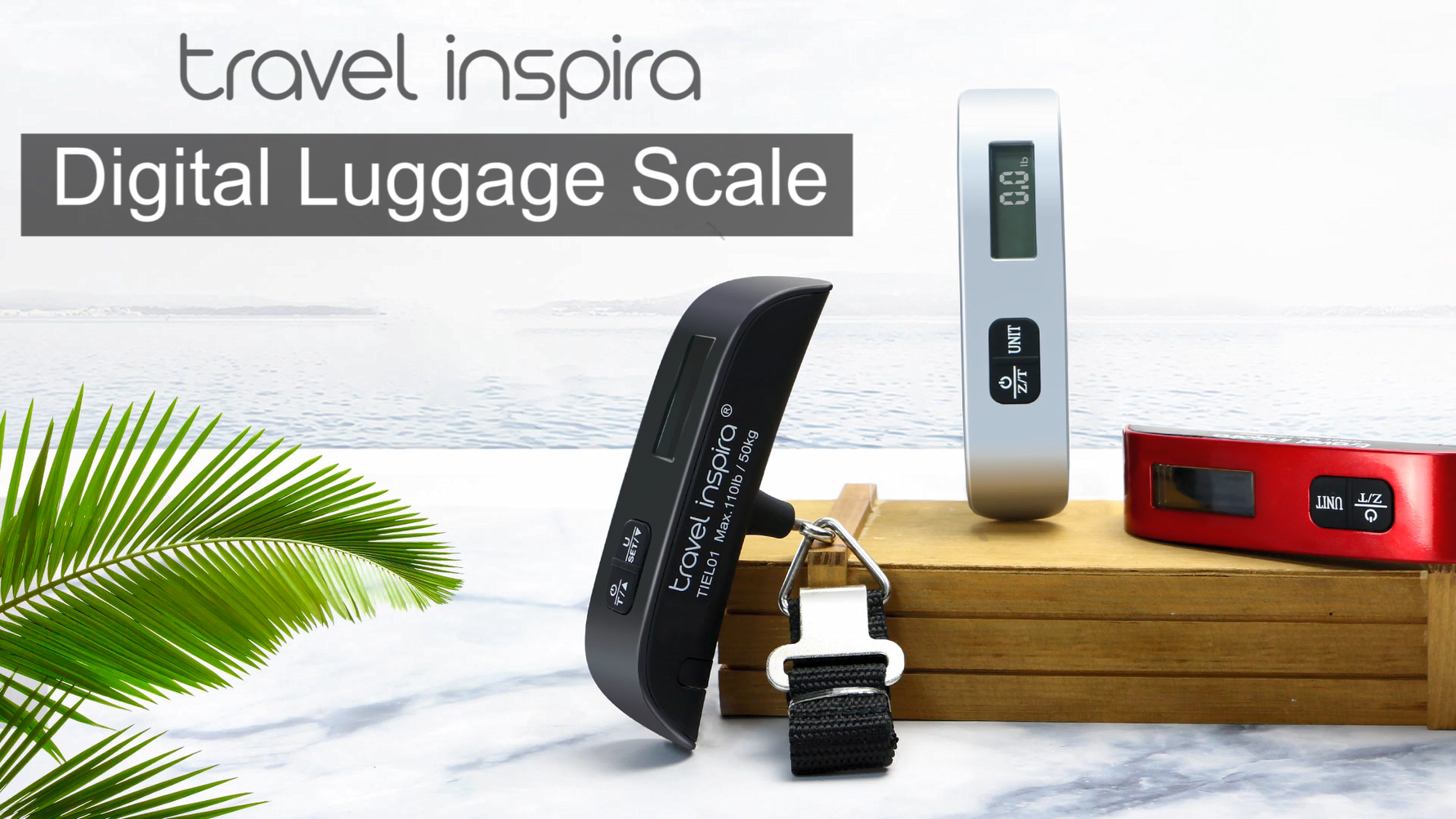 LCD Display Hand-held Luggage Precision Tension Scale Battery Included Portable Handheld Suitcase Scale for Travel 