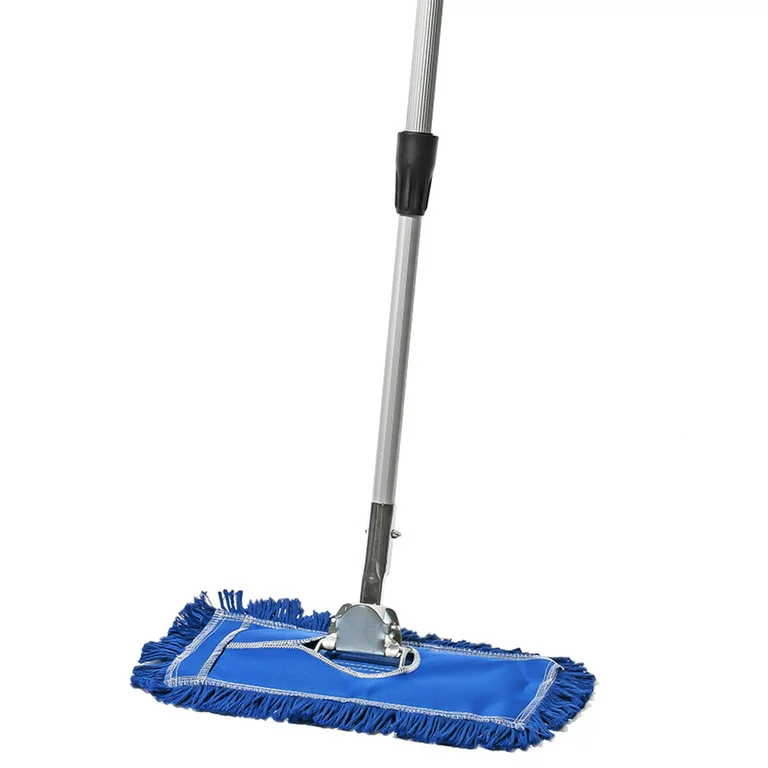 Tidy Tools Industrial Dust Mop for Floor Cleaning, Floor Mop Extendable  Metal Handle, 30 Inch Cotton Head, White