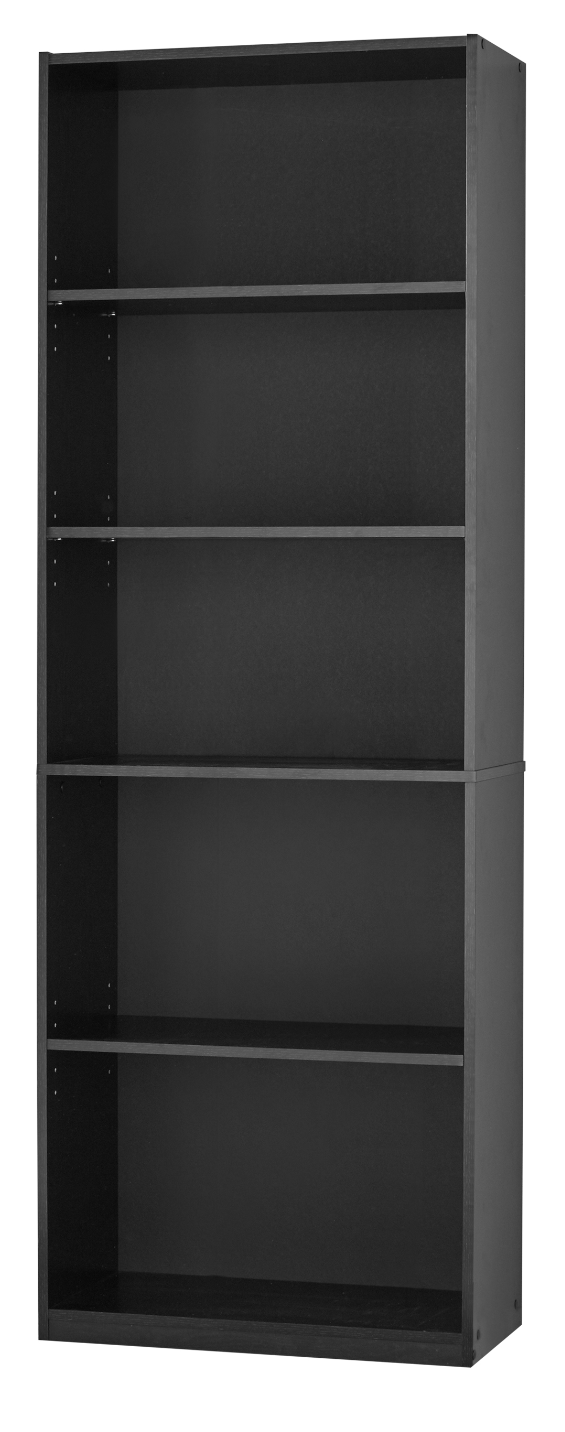 Mainstays 71 5 Shelf Bookcase Black Walmart Com Walmart Com