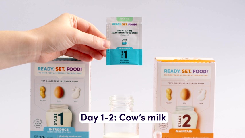 Ready, Set, Food! Early Allergen Introduction Stage 1 and 2 Mix-Ins - 90  Day PK, Unflavored