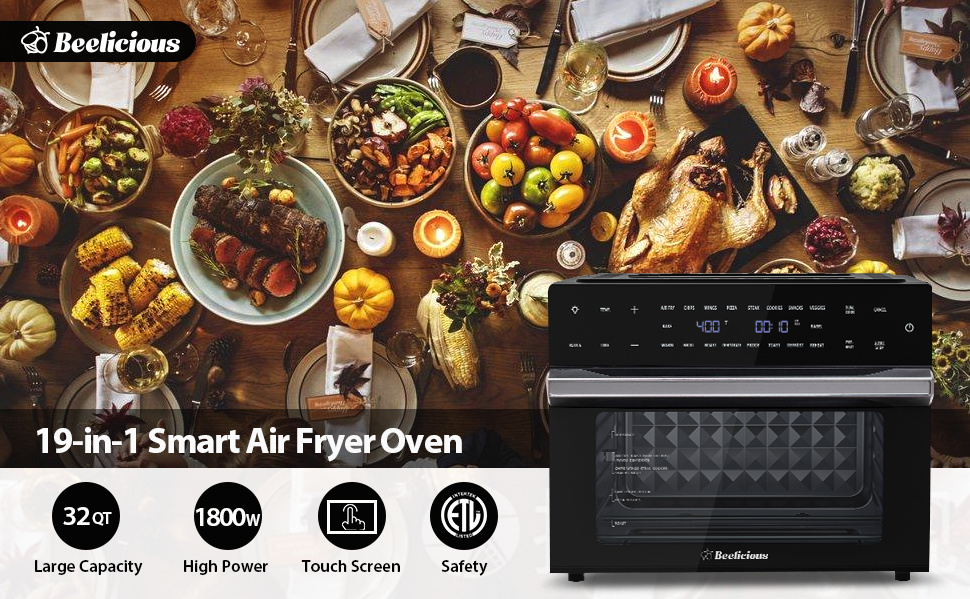 Buy NOVA 32QT Extra Large Air Fryer, 19-In-1 Combo with Rotisserie