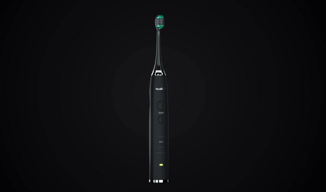 Aquasonic Electric Toothbrush Rechargeable Black Series w/ 8 Brush Heads & Travel Case - image 2 of 8