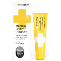 First Honey Manuka Honey Burn Salve with Aloe Vera, 100% Medical