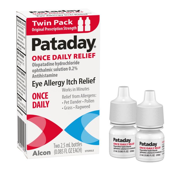 Pataday Once Daily Eye Care Allergy Relief Eye Drops Twin Pack 5371