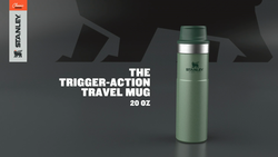 Stanley Classic Trigger Action Travel Mug 20 oz –Leak Proof + Packable Hot  & Cold Thermos – Double Wall Vacuum Insulated Tumbler for Coffee, Tea 