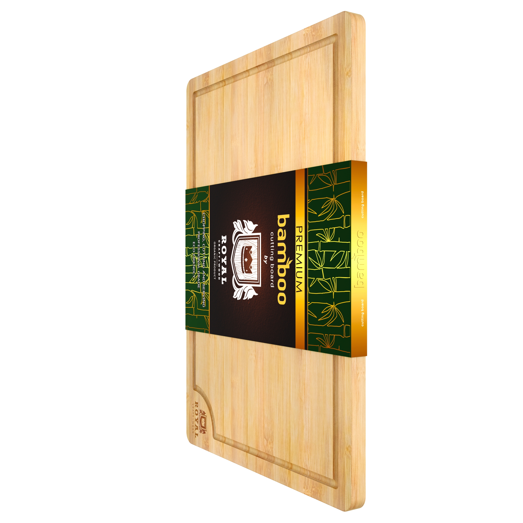 Royal Craft Wood Bamboo Cutting Board (xxl, 20”x14”)