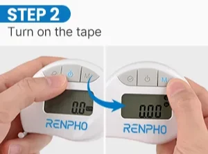 RENPHO Smart Tape Measure with App, Small Bluetooth Measuring Tape with LCD  Display for Monitoring Body Circumference, Tailors, Pregnant