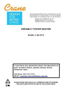 Ultra Slim Ceramic Heater Manual