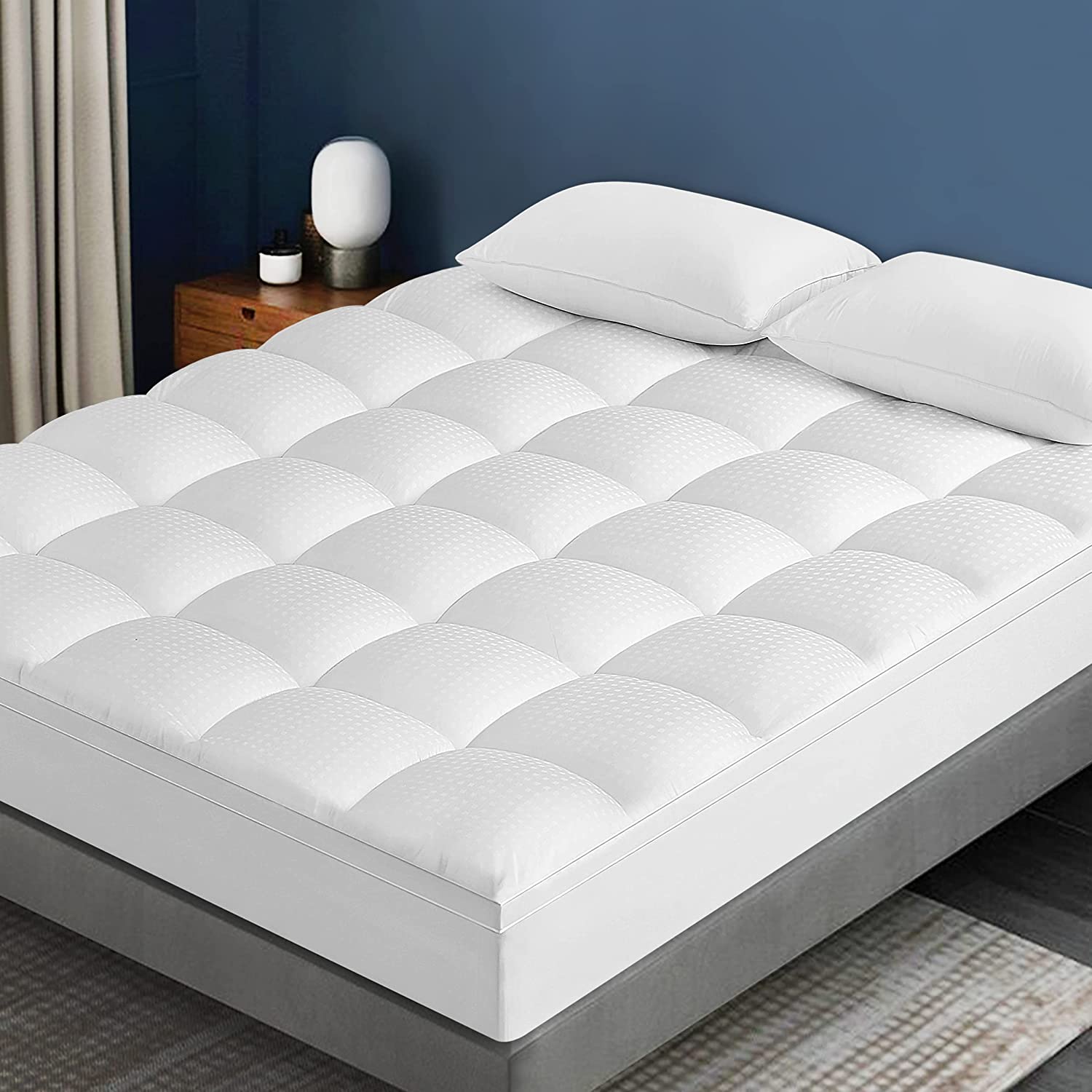 California King Mattress Topper, Extra Thick Pillowtop, Cooling ...