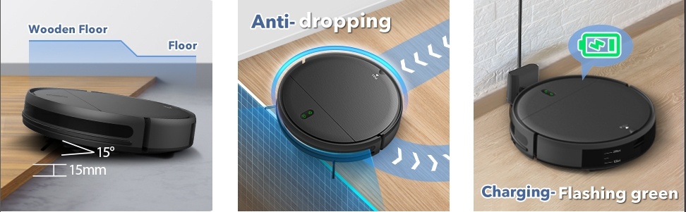 ONSON Robot Vacuum Cleaner, 2 in 1 Mop Combo for Pet Hair, Voice Control  and Connect Alexa 