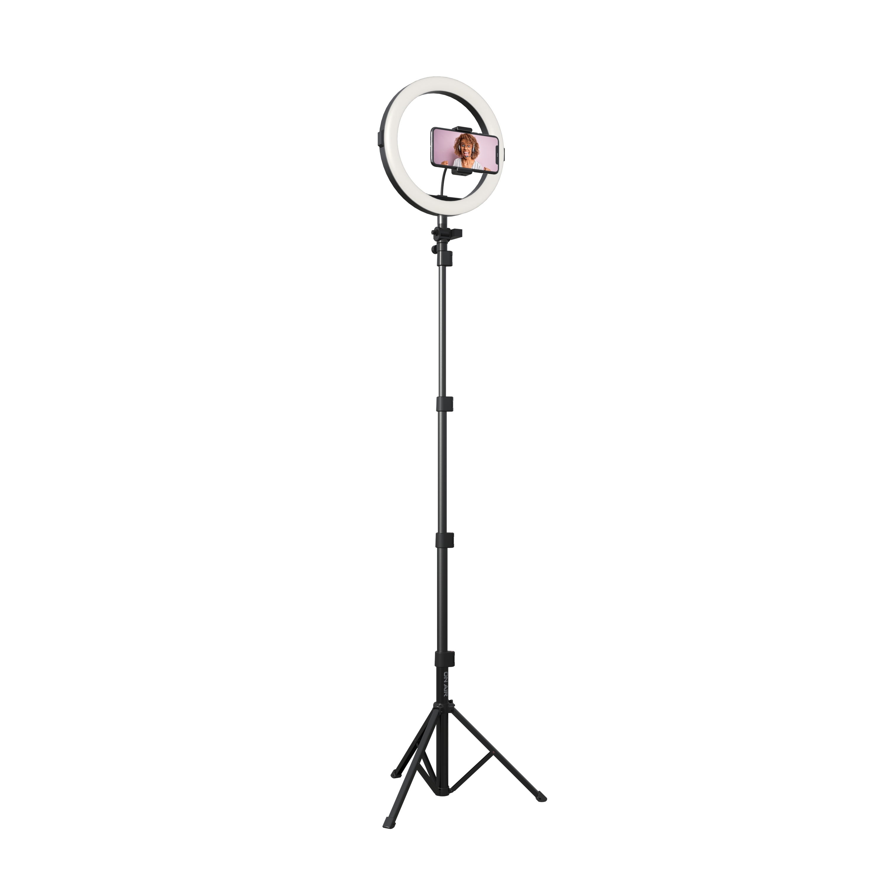 ON AIR 8424SC LED Studio Pro 14Inch Ring Light Kit with Tripod Stand and  Phone Mount 