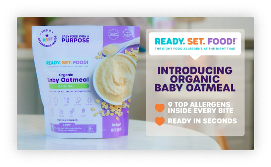 Ready, Set, Food! Early Allergen Introduction Baby Instant Oatmeal ...