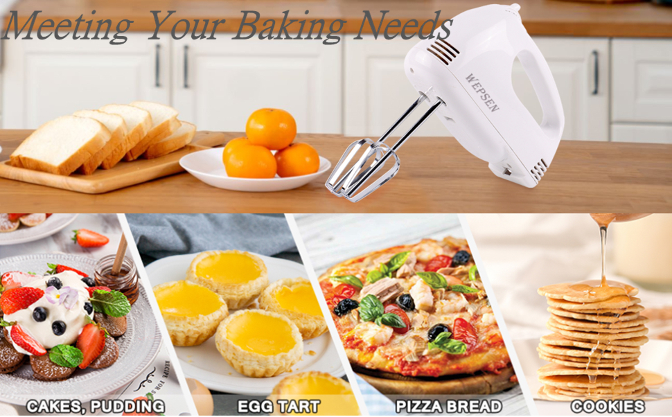 400W Food Mixer Electric Cuisine Beater Hand Mixer Machine For Sweets Bakery