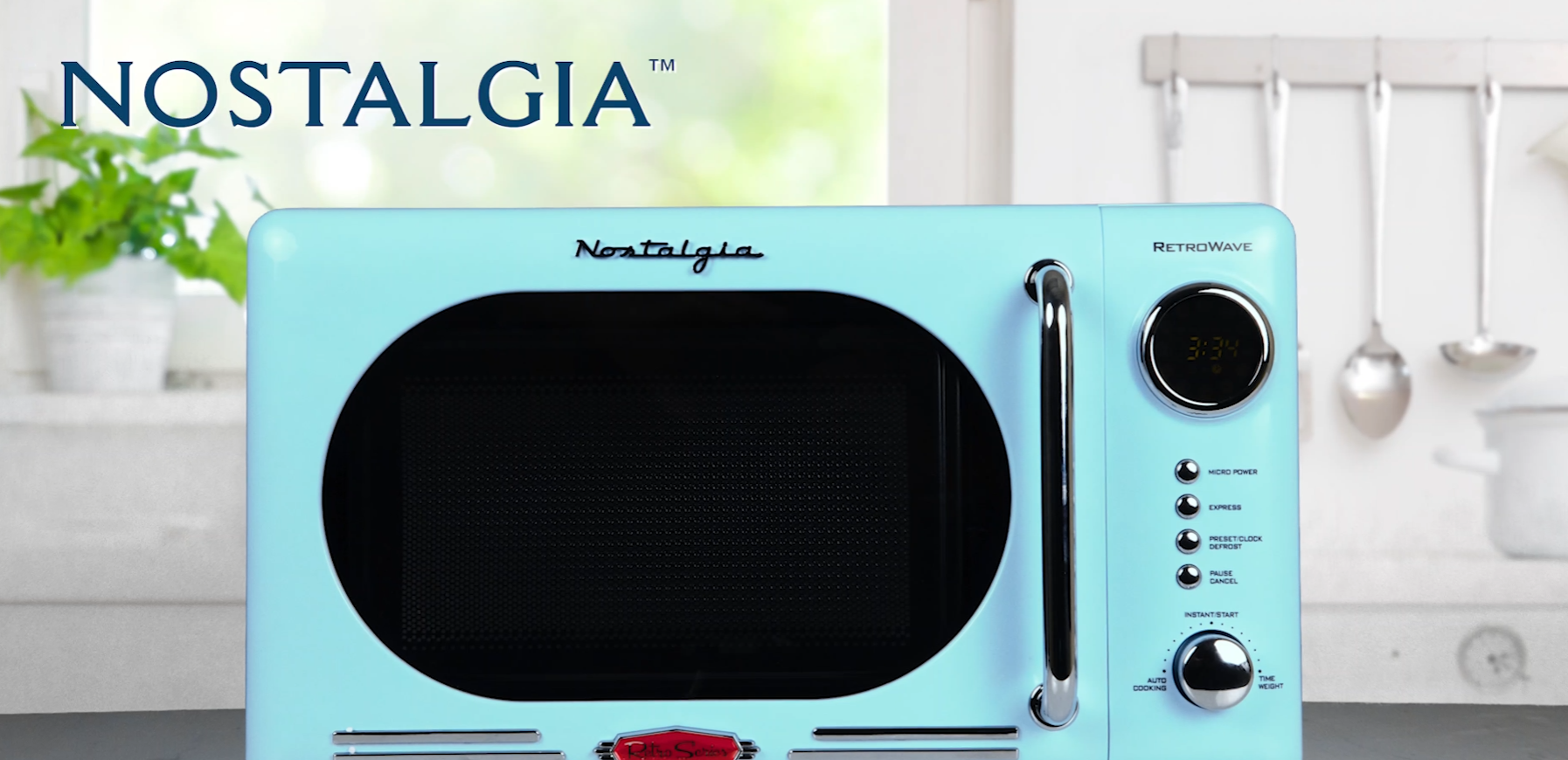 Aqua nostalgia outlet electrics microwave new