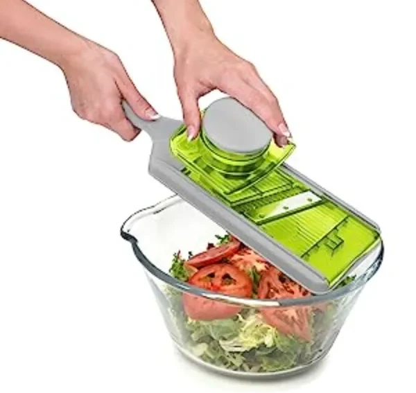 Mandoline Slicer Thickness Adjustable, FITNATE 9 in 1 Vegetable Chopper and  Slicer with 5 Rep, 1 unit - Harris Teeter