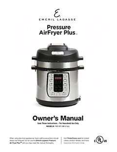 Emeril Lagasse Pressure Air Fryer Plus 6 Quart - Walmart.com - Walmart.com